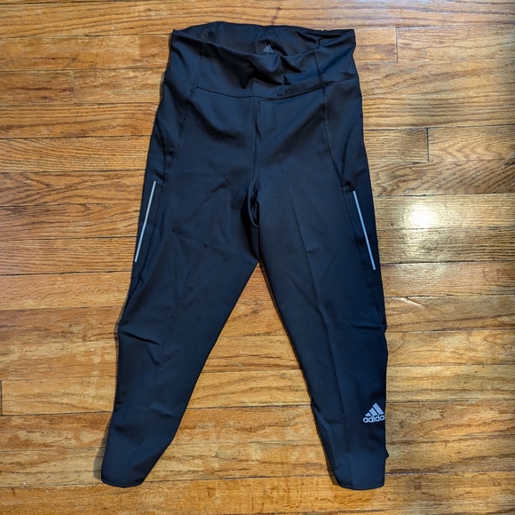 Adidas Crop Running Tights - Picture 1 of 4